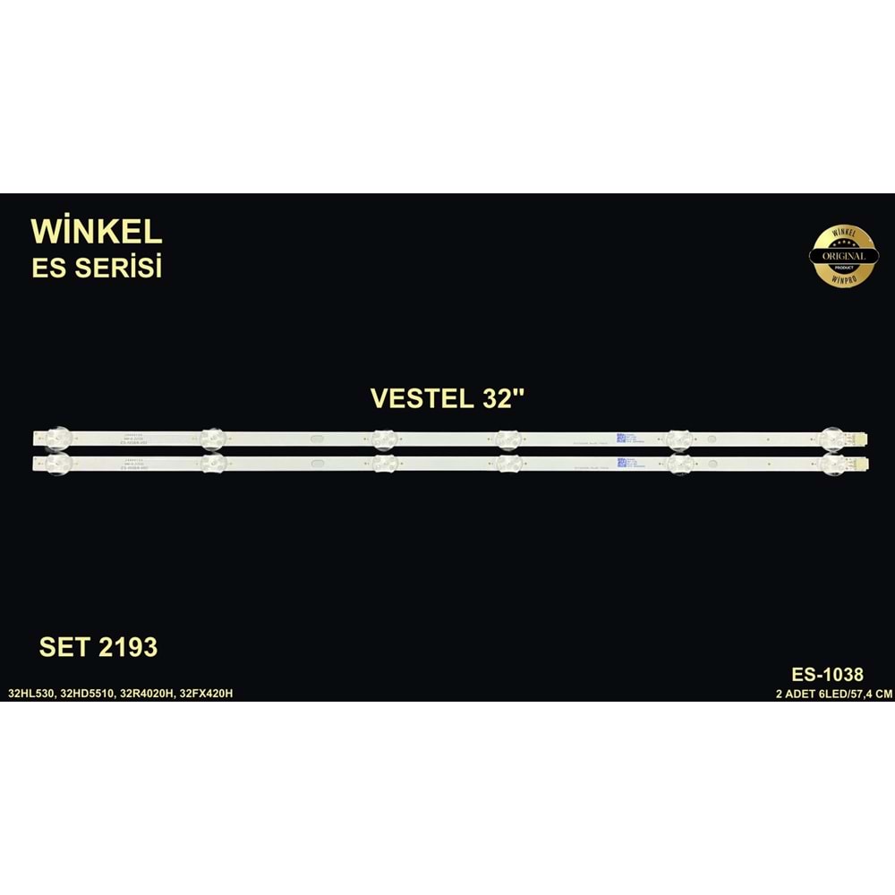 Vestel Tv LED BAR 32 inç 2li takım 2x57,4cm 6 mercek 284442-N4