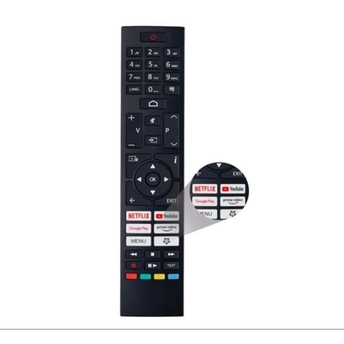 Toshiba Ct-8564 Netflix Google Play Prime Video Tuşlu Lcd Led Tv Kumandası 124057