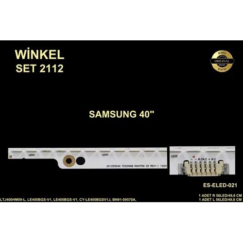 Samsung Slim Led Bar 40 inç 49,8cm 56 Ledli Tv Led Bar 284379-EE2