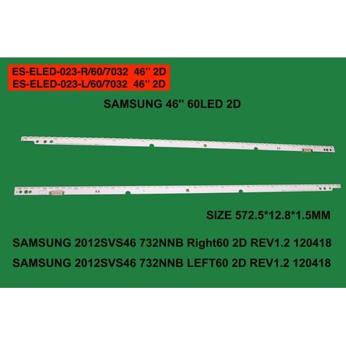 Samsung Slim Led Bar 46 inç 2x57,2cm 60 Ledli Tv Led Bar 284391-EE7