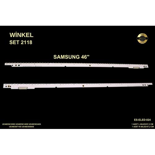 Samsung Slim Led Bar 46 inç 2x57,2cm 60 Ledli Tv Led Bar 284392-FF8