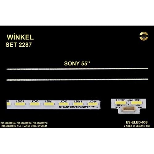 Sony Slim Led Bar 55 inç 2x59,7cm 64 Ledli Tv Led Bar 284409-V3