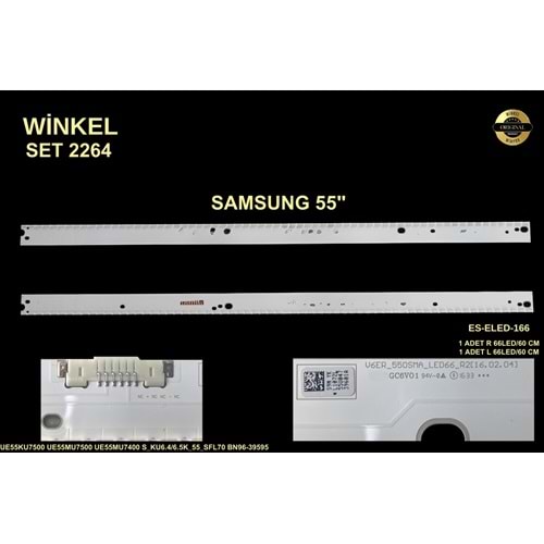 Samsung Slim Led Bar 55 inç 2x60cm 66 Ledli Tv Led Bar 284413-FF3