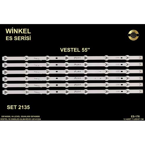 Vestel Tv LED BAR 55 inç 12 Li Takım 12 X 57 CM 7 Mercek 284574 - S9