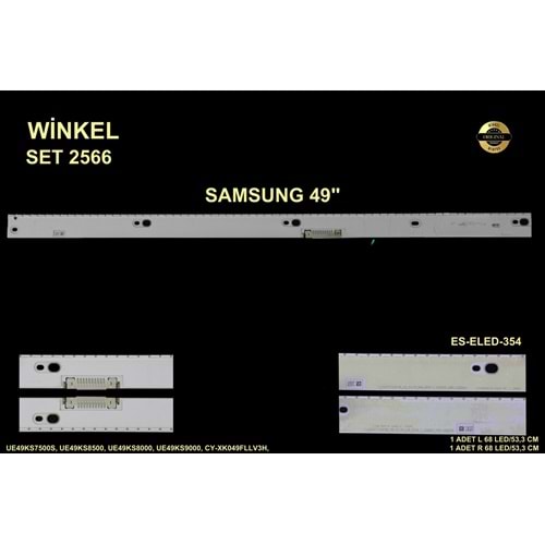 Samsung Slim Led Bar 49 inç 2 Li 2 x 53,3 Cm (L+R) 68 Ledli Tv Led Bar 284606 - W4